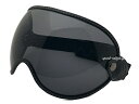 GOGGLE SHIELD（ゴーグルシールド）SMOKE スモークバブルシールドティアドロップバイザーパイロットヘルメットスモールジェットヘルメットmomoモモデザインdesignbellベルmoto3モト3bucoブコtt coオーシャンビートルmoto-3ridezライズ70s