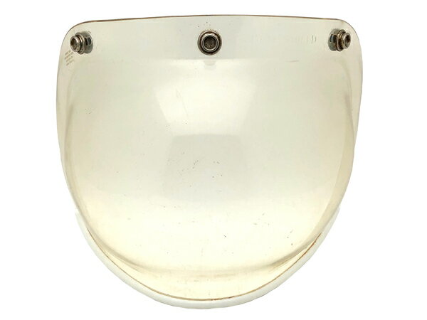 70 039 s VINTAGE TRIM BUBBLE SHIELD（70sビンテージトリムバブルシールド）CLEAR クリア 透明 汎用 定番 スクリーンガード 保護 防風 防塵 防寒 防雨 プロテクター ジェットヘルメット ハーフヘルメット 3スナップ ユニバーサル レトロ