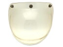 70's VINTAGE TRIM BUBBLE SHIELD（70sビンテージトリムバブルシールド）CLEAR クリア 透明 汎用 定番 スクリーンガード 保護 防風 防塵 防寒 防雨 プロテクター ジェットヘルメット ハーフヘルメット 3スナップ ユニバーサル レトロ