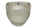70's VINTAGE TRIM BUBBLE SHIELD(70sビンテージトリムバブルシールド)SMOKE スモーク ヘルメットシールド ジェットヘルメット プロテクター ゴーグル 3スナップ uvカット 3点ホック 防風 フェイスシールド レトロ オープンフェイス