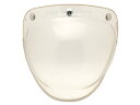 70's VINTAGE BELL PAULSON TRIM BUBBLE SHIELD (70sビンテージベルポールソントリムバブルシールド)CLEAR 【海外直輸入中古品】クリア 透明 汎用 ヘルメットシールド ジェットヘルメット レトロ 3スナップ 防風 500tx rt supermagnum