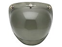 Dead Stock 70's VINTAGE BUBBLE SHIELD(デッドストック70sビンテージバブルシールド)SMOKE【海外直輸入新古品】スモーク ヘルメットシールド フェイスシールド 保護 ジェットヘルメット ハーフヘルメット 防雨 オープンフェイス 防風