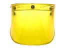 70's VINTAGE PAULSON FLAT FLIP UP SHIELD MODEL FF-6(70sビンテージポールソンフリップアップシールドモデルff6)YELLOW【海外直輸入中古品】イエロー 黄色 ヘルメットシールド ハーフヘルメット ユニバーサル レトロ bucoフルマー