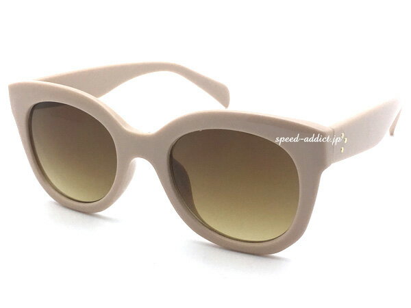 FOX SUNGLASS（フォックスサングラス）PINK BEIGE × BROWN HALF ピンクベージュブラウンハーフ伊達メガネ眼鏡めがねダテ定番トレンド流行uv紫外線カットブロックコーデアイウェアフィット花粉症男女兼用クラシック