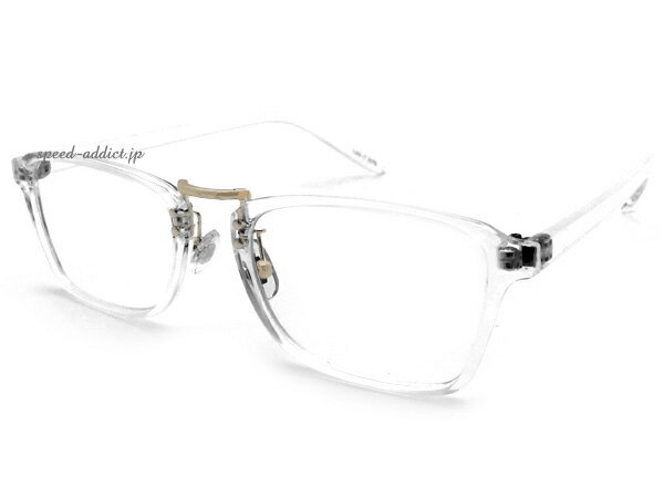 SQUARE BRIDGE SUNGLASS（スクエアブリッジサングラス）CLEAR × CLEAR クリア透明フレームスケルトン伊達メガネ眼鏡めがねダテ定番トレンド流行uv紫外線カットブロック花粉症男女兼用クラシックイタリアンデザイン