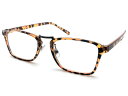 【SALE!!8/31(日)10時まで】SQUARE BRIDGE SUNGLASS(スクエアブリッジサングラス)べっ甲 × CLEAR 鼈甲クリア透明べっこう...