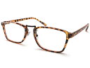 SQUARE BRIDGE SUNGLASS(スクエアブリッジサングラス)艶消しべっ甲 × CLEAR 鼈甲べっこうマットクリアレンズ伊達メガネ眼鏡めがねuv紫外線カットブロック花粉症クラシックコンビネーションフレーム花粉症男女兼用クラシックイタリアン(4)