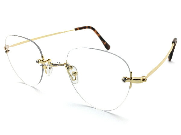 楽天SPEED ADDICT 楽天市場店TWO POINT RIMLESS BOSTON SUNGLASS（ツーポイントリムレスボストンサングラス）GOLD × CLEAR ゴールド金色クリア眼鏡メガネめがね伊達眼鏡伊達めがねダテメガネだてめがね縁なしリムなしフレームトレンドシンプルクラシカル知的プチプラ