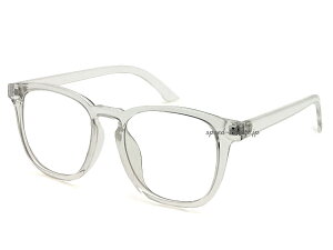 ANTI-FOG PC SQUARE WELLINGTON SUNGLASS（アンチフォグPCスクエアウェリントンサングラス）CLEAR × CLEAR 透明フレームクリアレンズuvカットウイルス対策アンチフォグ伊達眼鏡ブルーライトカット紫外線軽減目立たない飛沫予防保護眼鏡