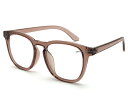 ANTI-FOG PC SQUARE WELLINGTON SUNGLASS（アンチフォグPCスクエアウェリントンサングラス）CLEAR BROWN × CLEAR 茶色伊達めがね透明レンズ透明フレーム曇り止めクリアフレーム紫外線対策ウイルス対策ブルーライトカットカジュアル普段