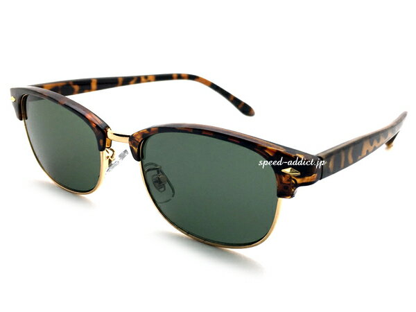 NARROW SIRMONT BROW SUNGLASSʥʥȥ֥󥰥饹ˤ٤ù/GOLD  DARK GREEN ǥ...
