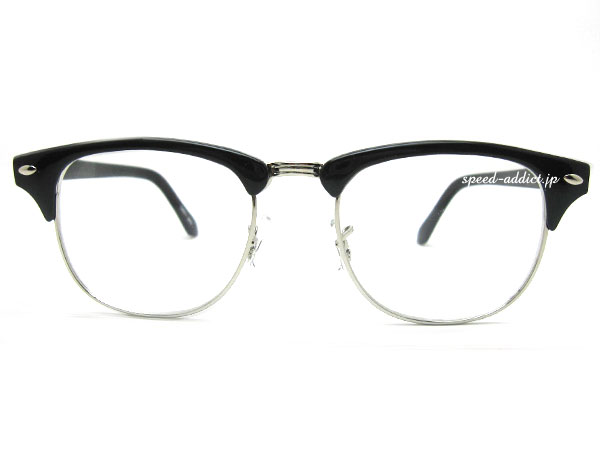 BROW SIRMONT SUNGLASS（ブロウサーモントサングラス）BLACK × CLEAR + メガネケース BLACK 黒縁黒ぶちフレームサーモントフレームサーモント型サーモントタイプブロウタイプ丸レンズ伊達メガネ伊達眼鏡伊達めがねダテメガネだてめがね