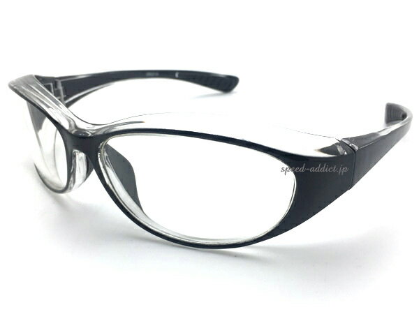 【楽天1位獲得】BIKER SHADE WIND GUARD（バイカーシェードウインドガード）BLACK/CLEAR × CLEAR サングラス メガネ 眼鏡 定番 トレンド uvカット 紫外線カット アイウェア 花粉症 防塵 自動二輪 オートバイ ライダー 黒縁 クリアレンズ