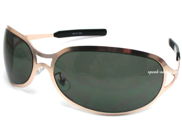 METAL OVAL SUNGLASS（メタルオーバルサングラス）艶消しGOLD × DARK GREEN 金ゴールドフレーム緑グリーンレンズlenny kravitzレニークラビッツhideモデルx japanヒデhydeメタルフレームビッググフレームオーバルフレームトレンド流行