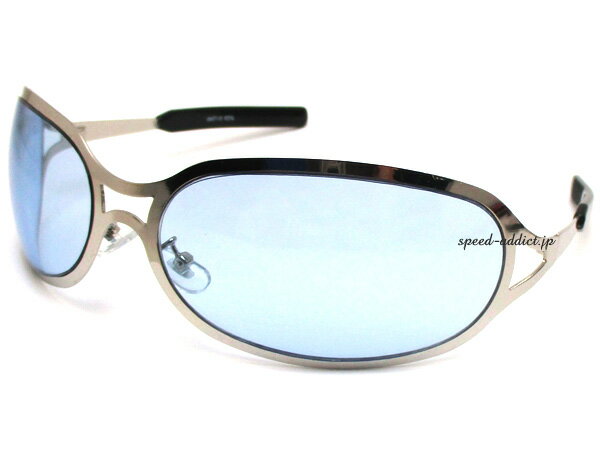 METAL OVAL SUNGLASS（メタルオーバルサングラス）SILVER × LIGHT BLUE 銀シルバーフレーム青ブルーレンズlenny kravitzレニークラビッツhideモデルx japanヒデhydeメタルフレームビッググフレームオーバルフレームセレブ芸能人楕円80s