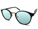 GOLD BRIDGE BOSTON SUNGLASS（ゴールドブリッジボストンサングラス）BLACK × LIGHT BLUE ブラック黒色ライトブルーレンズカラーレンズボスリントンレトロクラシカルトラッド定番人気流行ユニセックス男女兼用