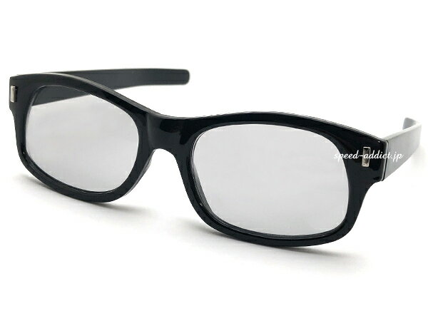 【楽天1位獲得】STRAIGHT TEMPLE BIKER SHADE（ストレートテンプルバイカーシェード）BLACK × LIGHT GRAY ライトグレーレンズスモーク伊達眼鏡michaelマイケルmotorcycle denモーターサイクルデンバイクsunglassesサングラスゴーグル