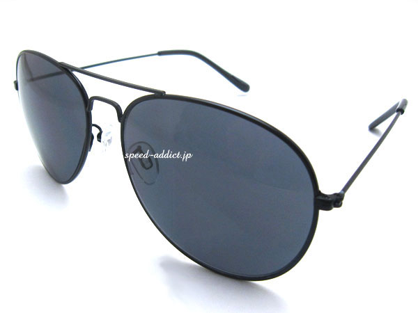 楽天SPEED ADDICT 楽天市場店CLASSIC TEARDROP SUNGLASS（クラシックティアドロップサングラス）BLACK × SMOKE マイケルジャクソン黒アビエイター空軍ビックフレーム海外セレブ芸能人リゾートキレカジ系ビタ男系伊達メガネ眼鏡定番トレンド流行