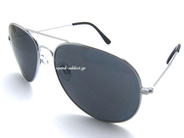 CLASSIC TEARDROP SUNGLASS（クラシックティアドロップサングラス）SILVER × SMOKE マイケルジャクソンアビエイターパイロットビックフレーム海外セレブ芸能人リゾートキレカジ系ビタ男紫外線uvカットアイウェア