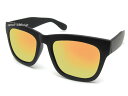 HARD CORE WELLINGTON SUNGLASS（ハードコアウェリントンサングラス）艶消しBLACK × YELLOW MIRROR マットブラックイエローミラーレンズ黄人気サーフ系アメカジスケーターヒップホップhiphopメガネ眼鏡メンズb-boy