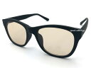 WELLINGTON RUBBER FRAME SUNGLASS(ウェリントンラバーフレームサングラス)艶消しBLACK × LIGHT BROWN マットブラックライトブラウンカラーレンズ黒ぶちめがねbitter系ビター系メンズレディース男女兼用アジアンフィット紫外線カット(4)