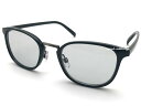 CLASSIC METAL BRIDGE BOSTON SUNGLASS（クラシックメタルブリッジボストンサングラス）BLACK × LIGHT SMOKE ブラックライトスモーク黒縁眼鏡クラシカルメタルコンビネーションメタコン小ぶり運転ドライブメンズレディース紫外線カット