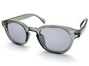 KEYHOLE BRIDGE BOSLLINGTON SUNGLASS（キーホールブリッジボスリントンサングラス）CLEAR GRAY × LIGHT SMOKE グレー透明フレームスモークダテメガネ小ぶり軽量クラシカルウェリントン紫外線カットメンズレディースジャパンフィット運転