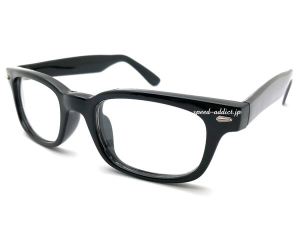 CLASSIC SQUARE NARROW WELLINGTON SUNGLASS（クラシックスクエアナローウェリントンサングラス）BLACK × CLEAR ブラッククリア黒ぶち透明レンズ伊達メガネ定番ベーシッククラシカルカジュアルシンプルuvカット度なしメンズレディース