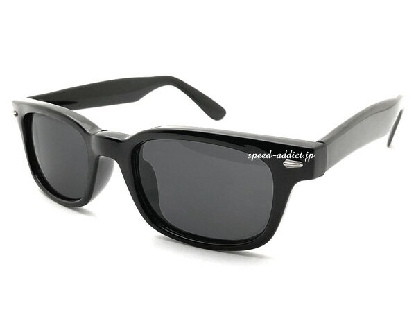 CLASSIC SQUARE NARROW WELLINGTON SUNGLASS（クラシックスクエアナローウェリントンサングラス）BLACK × SMOKE ブラックスモーク黒縁メガネ伊達メガネスタンダードベーシックカジュアルシンプル紫外線対策アジアンフィット男女兼用