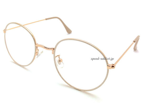 七宝 METAL BOSTON SUNGLASS 七宝メタルボストンサングラス IVORY/GOLD CLEAR アイボリー生成り白ゴールドメタルフレーム透明ナチュラルファッション小物シャープ細めシンプルカジュアルモダン…