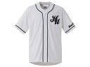 THE HELMET UNDERGROUND BASEBALL SHIRT（ヘルメットアンダーグラウンドベースボールシャツ）WHITE 白ヴェルヴェットアンダーグラウンド＆ニコアメリカホワイトソックスwhite soxメジャーリーグ野球半袖シャツ開襟シャツ50s60s70s80s90s