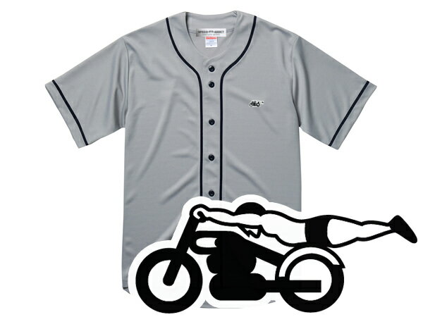 胸スピードアディクト BASEBALL SHIRT（胸SPEED ADDICTベースボールシャツ）GRAY グレーホワイトソックスwhite soxニューヨークヤンキースnewyorkyankees野球ウェア吸汗速乾刺繍ワッペンスポーツ紫外線カット古着60s70s80s90春夏トップス