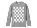 5°CHECKER 染込プリント L/S T-shirt（5°チェッカー染込プリントロングスリーブTシャツ） 長袖ロンteechecker flagチェッカーフラッグチェックオフロードvmxモトクロスオフロードレースレーサーレーシングアメリカンバイクアメカジ古着