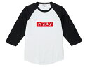 【SALE!!6/13(日)17時まで】カブヌシ BOX LOGO Raglan 3/4 Sleeves T-shirt（ボックスロゴラグラン3/4スリーブTシャツ）WHITE × BLACK スーパーカブプロsupercubproc50c90c110リトルカブハンターカブポートカブラcubrac110sc115c90cs65cs50ct110ct90cc110cc50md90