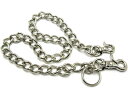 真鍮無垢（鋳物）DOUBLE CLIP WALLET CHAIN 喜平（BRASSブラス無垢イモノダブルクリップウォレットチェーンキヘイ）ニッケルシルバー艶有り 銀シルバーナスカン付きフックコードメンズ長財布サイフred moonレッドムーンメタルロング古着