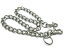 真鍮無垢（鋳物）DOUBLE CLIP WALLET CHAIN 喜平（BRASSブラス無垢イモノダブルクリップウォレットチェーンキヘイ）シルバー艶消し 銀マットシルバーナスカン付きフックコードメンズ長財布サイフメタルロングアメカジ古着デニムジーンズ