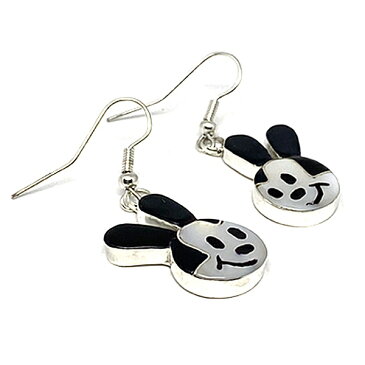 Paula Leekity Pierce Oswald the Lucky Rabbit（ポーラ リーキティ ピアス オズワルド・ザ・ラッキー・ラビット） indian jewelryイヤリングスイングピアス揺れるフェイス顔ミッキーマウスdisneyclassicウォルトディズニークラシック銀