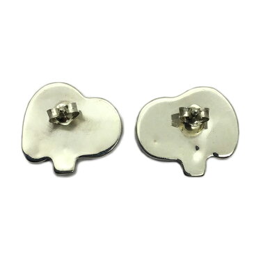 Paula Leekity Earrings Snoopy(ポーラ リーキティ スヌーピー 顔 ピアス) ズニ族zuniインディアンジュエリーネイティブアメリカンインレイ技法シルバー貝シェルオニキスサンゴヴィンテージジュエリービンテージアンティークindianjewelry