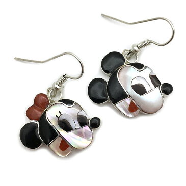 Paula Leekity Pierce Mickey Mouse and Minnie Mouse（ポーラ リーキティ ピアス ミッキーマウス＆ミニーマウス） indian jewelryイヤリングミニーちゃんスイング揺れる顔フェイスウォルトディズニーdisneyミッキーグッズ90周年ズニ族銀