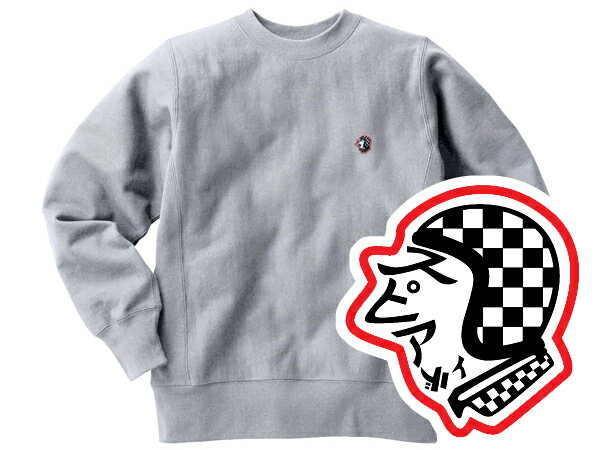 Champion Reverse Weave TYPE SPEED ADDICT TRADE MARK SWEAT（チャンピオンリバースウィーブタイプスピードアディクトトレードマークスウェット）GRAY 霜降りグレー杢グレートレーナー裏起毛クルーネックワンポイントロゴ刺繍単色タグ