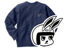 Champion Reverse Weave TYPE CHECKER RABBIT SWEAT（チャンピオンリバースウィーブタイプチェッカーラビットスウェット）NAVY ネイビー 紺 ブルー 青 スウェット 厚手 裏起毛 刺繍 クルーネック ワンポイント刺繍 トレーナー トップス