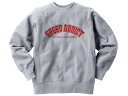 Champion Reverse Weave TYPE SPEED ADDICT COLLEGE LOGO SWEAT（チャンピオンリバースウィーブカレッジロゴスウェット）GRAY 霜降りグレー 杢グレー カレッジプリント カレッジロゴ 単色タグ 単タグ トリコタグ 50s 60s 70s 80s 90s usa