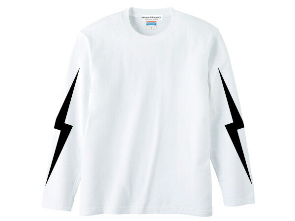 LIGHTNING BOLT L/S T-shirt（ライトニングボルトロングスリーブTシャツ）WHITE 白長袖ロンtee袖プリント稲妻雷カミナリ族hot roded ro..