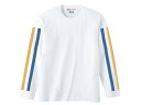 60 039 s RACING STRIPE L/S T-shirt（60sレーシングストライプロングスリーブTシャツ）BUCO STRIPE ロンt袖プリントビンテージヘルメットスモールブコベビーブコエクストラブコスマイルブコレーサーダートレースモトクロスオフロードバイク