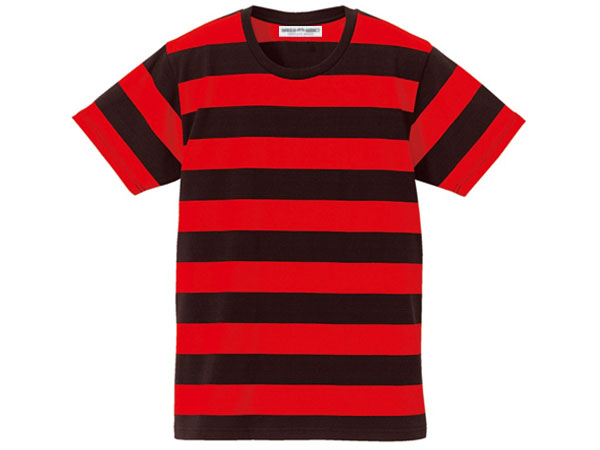 PRISONER BORDER T-shirt（プリズナーボーダーTシャツ）BLACK × RED ブラックレッド黒赤縞しまシマkurt cobainカートコバーンnirvanaニルバーナニルヴァーナ古着アメカジグランジファッションミュージックパンクロックバンド音楽