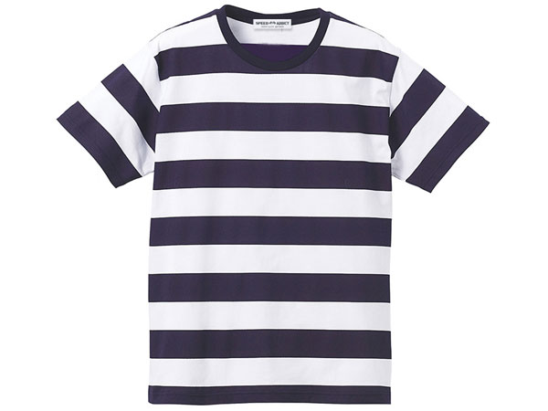 PRISONER BORDER T-shirt（プリズナーボーダーTシャツ）NAVY × WHITE ネイビーホワイト紺色白縞々しましまシマシマkurt cobainカートコバーンnirvanaニルバーナニルヴァーナグランジ古着自動二輪車オートバイモーターサイクルアメリカン