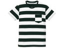 PRISONER BORDER POCKET T-shirt（プリズナーボーダーポケットTシャツ）BLACK × WHITE ブラック黒色ホワイト白半袖古着アメカジ縞しまプリズナープリズン囚人服カートコバーンnirvanaニルバーナニルヴァーナグランジモーターサイクル