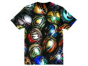 FULL GRAPHIC 70 039 s VINTAGE HELMET T-shirt（フルグラフィック70sヘルメットTシャツ） ブラック黒色サイケデリックライディングウェアジェットオートバイモーターサイクル保護帽サイケ自動二輪車スクータードライブ