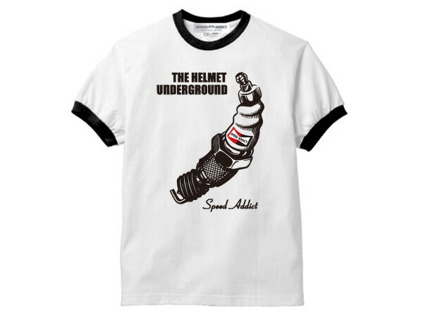 THE HELMET UNDERGROUND Ringer T-shirt（ヘルメットアンダーグラウンドリンガーTシャツ）trimトリムteethe velvet underground&nicochampion spark plugngkdensoデンソーイリジウム白金boschpop アートバナナチャンピオンスパークプラグ