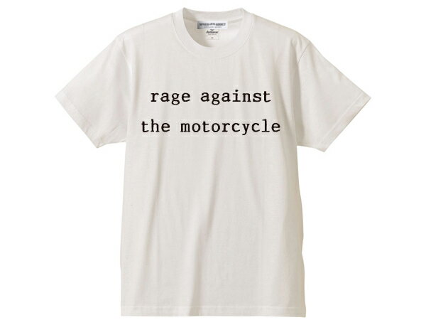 rage against the motorcycle T-shirt（レイジアゲインストザモーターサイクルTシャツ）WHITE 白rage against the machineレイジアゲインストザマシーンバンドtee夏フェスロックフェスEvil EmpireThe Battle of Los AngelesRenegades90s